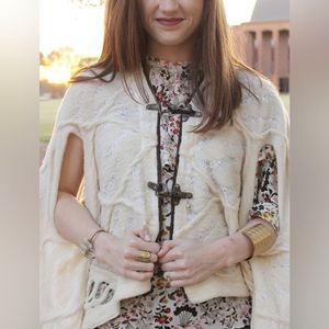 NEW OS Wool & Suede Riding Cape